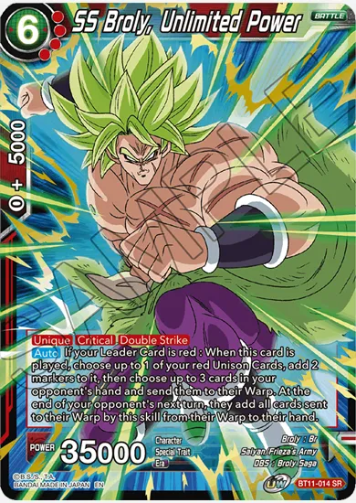 SS BROLY, UNLIMITED POWER