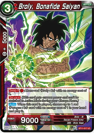 BROLY, BONAFIDE SAIYAN