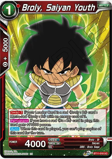 BROLY, SAIYAN YOUTH