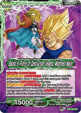 BABIDI & PRINCE OF DESTRUCTION VEGETA, MIGHTIEST MAJIN