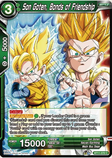 SON GOTEN, BONDS OF FRIENDSHIP