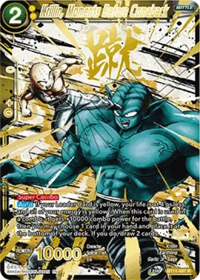 KRILLIN, MOMENTS BEFORE COMEBACK