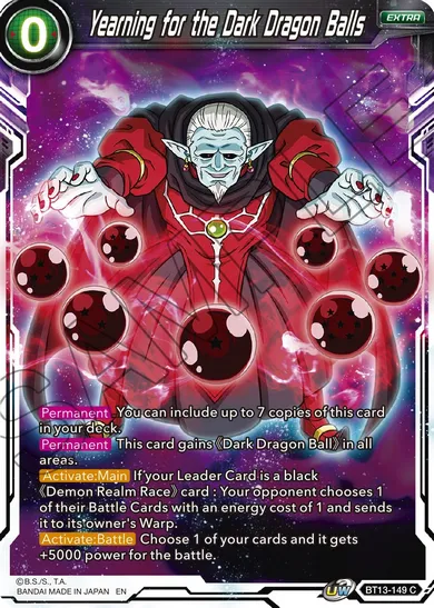 YEARNING FOR THE DARK DRAGON BALLS