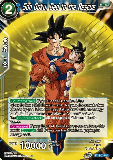 SON GOKU, DAD TO THE RESCUE