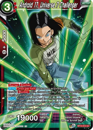 ANDROID 17, UNIVERSE 7 CHALLENGER
