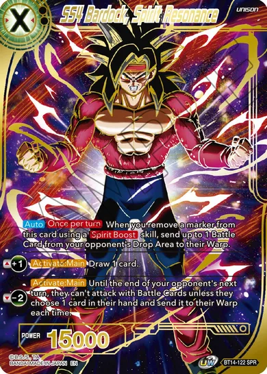 SS4 BARDOCK, SPIRIT RESONANCE