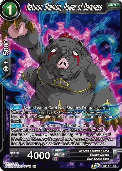 NATURON SHENRON, POWER OF DARKNESS