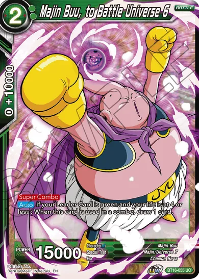 MAJIN BUU, TO BATTLE UNIVERSE 6