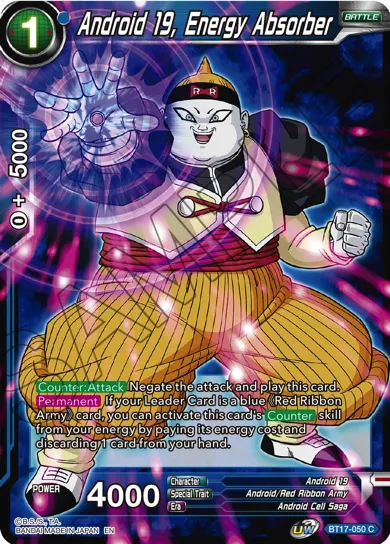 ANDROID 19, ENERGY ABSORBER