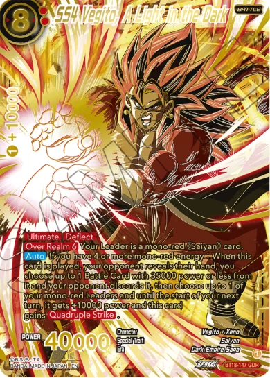 SS4 VEGITO, A LIGHT IN THE DARK