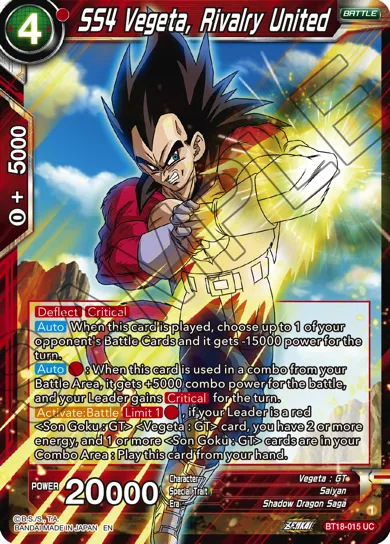 SS4 VEGETA, RIVALRY UNITED
