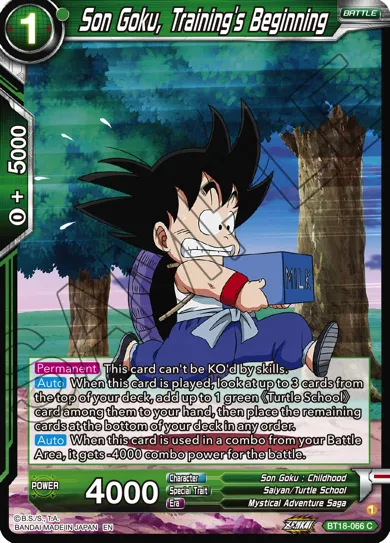 SON GOKU, TRAINING'S BEGINNING