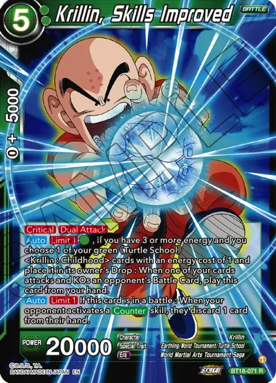 KRILLIN, SKILLS IMROVED