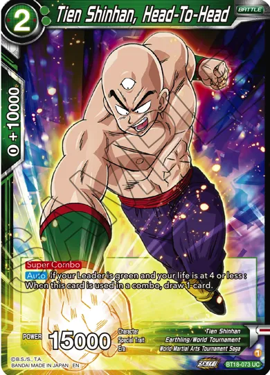 TIEN SHINHAN, HEAD-TO-HEAD