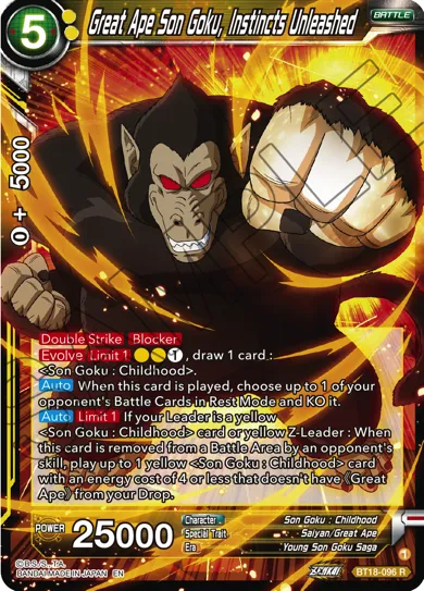 GREAT APE SON GOKU, INSTINCTS UNLEASHED