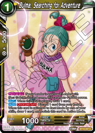 BULMA, SEARCHING FOR ADVENTURE