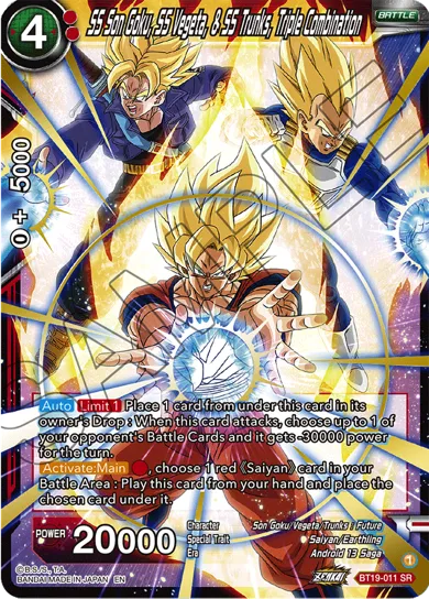 SS SON GOKU, SS VEGETA, && SS TRUNKS, TRIPLE COMBINATION