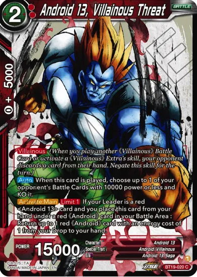 ANDROID 13, VILLAINOUS THREAT