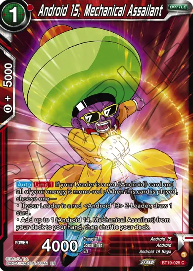 ANDROID 15, MECHANICAL ASSAILANT