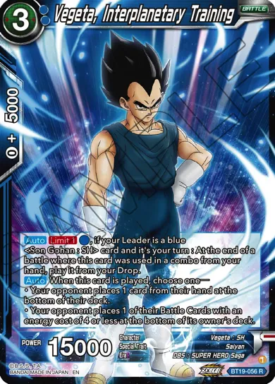 VEGETA, INTERPLANETARY TRAINING