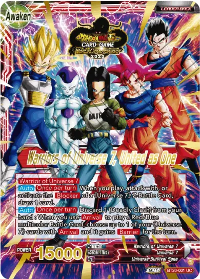 WARRIORS OF UNIVERSE 7, UNITED AS ONE