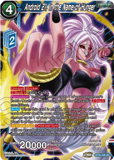 ANDROID 21, IN THE NAME OF HUNGER