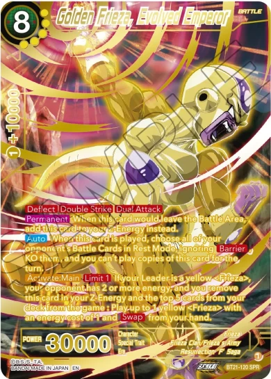 GOLDEN FRIEZA, EVOLVED EMPEROR