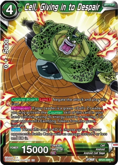 CELL, GIVING IN TO DESPAIR