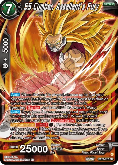 SS CUMBER, ASSAILANT'S FURY
