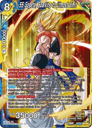 SS GOGETA, SPARKING TO UTMOST LIMIT