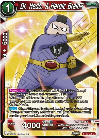 DR. HEDO, A HEROIC BRAIN?