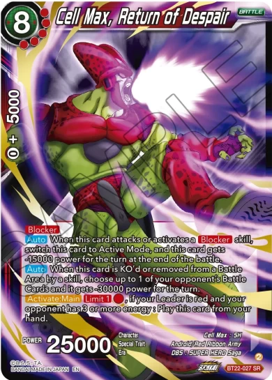 CELL MAX, RETURN OF DESPAIR