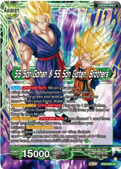 SS SON GOHAN & SS SON GOTEN, BROTHERS