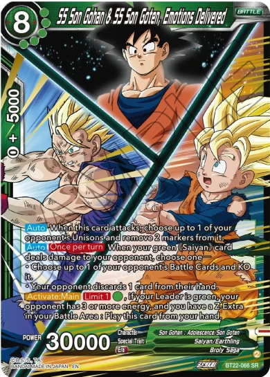 SS SON GOHAN & SS SON GOTEN, EMOTIONS DELIVERED