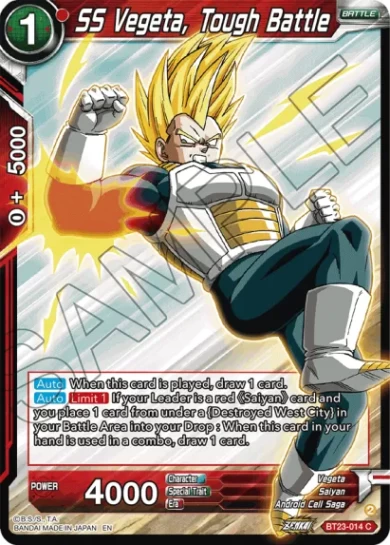 SS VEGETA, TOUGH BATTLE