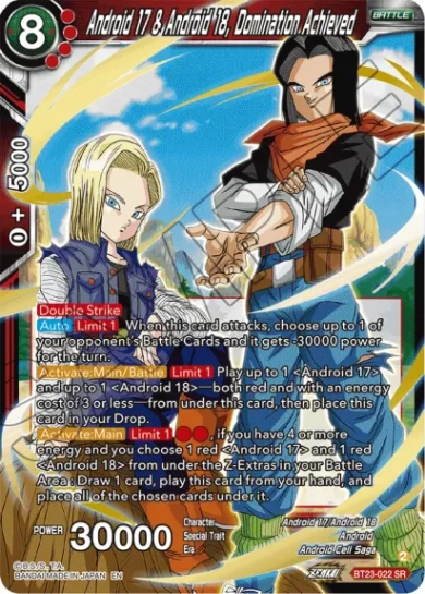 ANDROID 17 & ANDROID 18, DOMINATION ACHIEVED