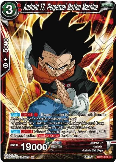 ANDROID 17, PERPETUAL MOTION MACHINE