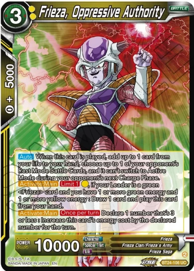 FRIEZA, OPPRESSIVE AUTHORITY