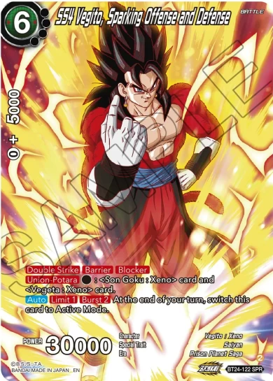 SS4 VEGITO, SPARKING OFFENSE AND DEFENSE