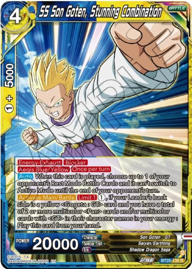 SS SON GOTEN, STUNNING COMBINATION