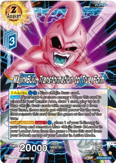 MAJIN BUU, TRANSFORMATION TO TRUE FORM