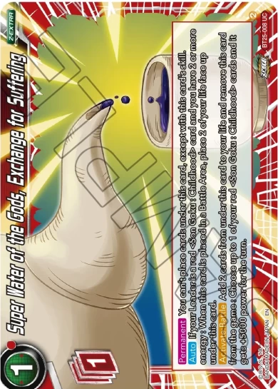 SUPER WATER OF THE GODS, EXCHANGE FOR SUFFERING