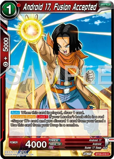 ANDROID 17, FUSION ACCEPTED
