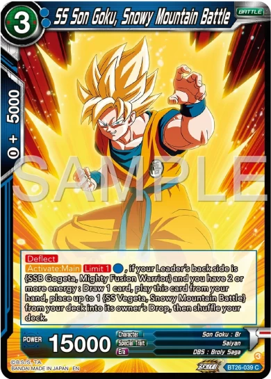 SS SON GOKU, SNOWY MOUNTAIN BATTLE