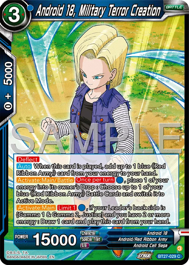 ANDROID 18, MILITARY TERROR CREATION