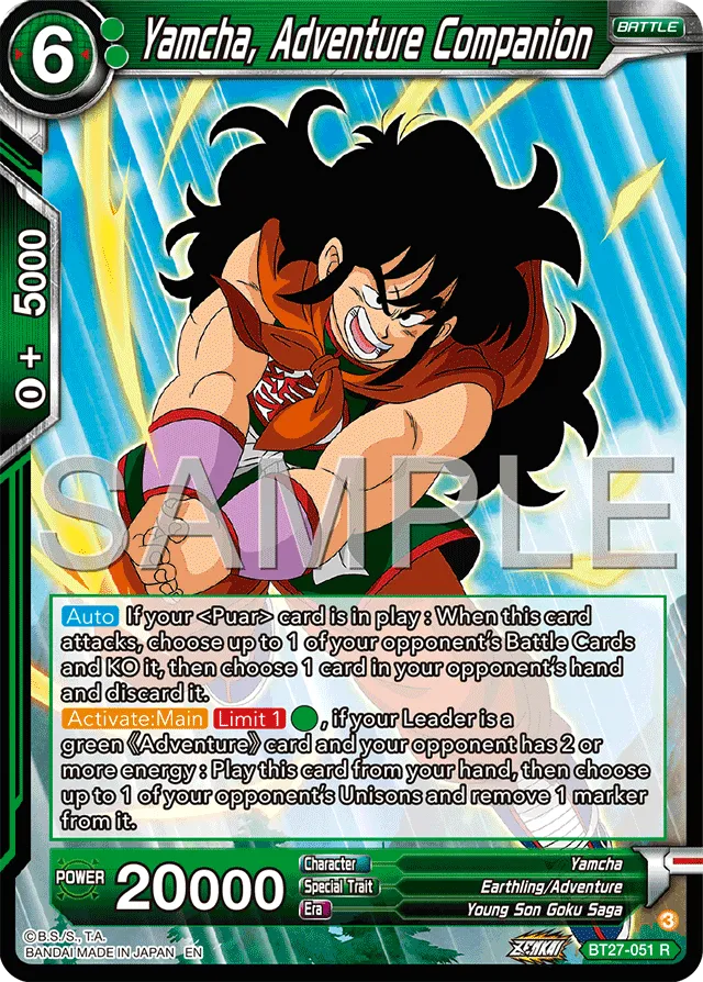 YAMCHA, ADVENTURE COMPANION