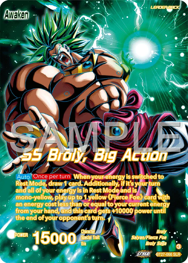 SS BROLY, BIG ACTION