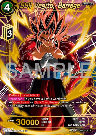 SS4 VEGITO, BARRAGE