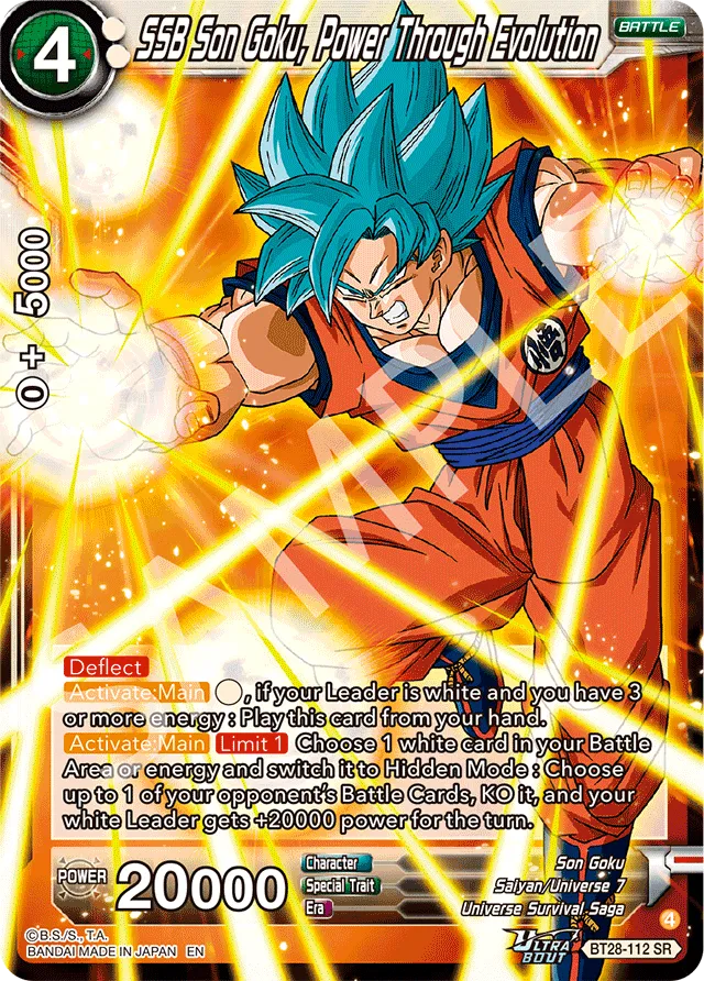 SSB SON GOKU, POWER THROUGH EVOLUTION