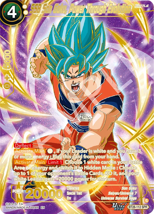 SSB SON GOKU, POWER THROUGH EVOLUTION